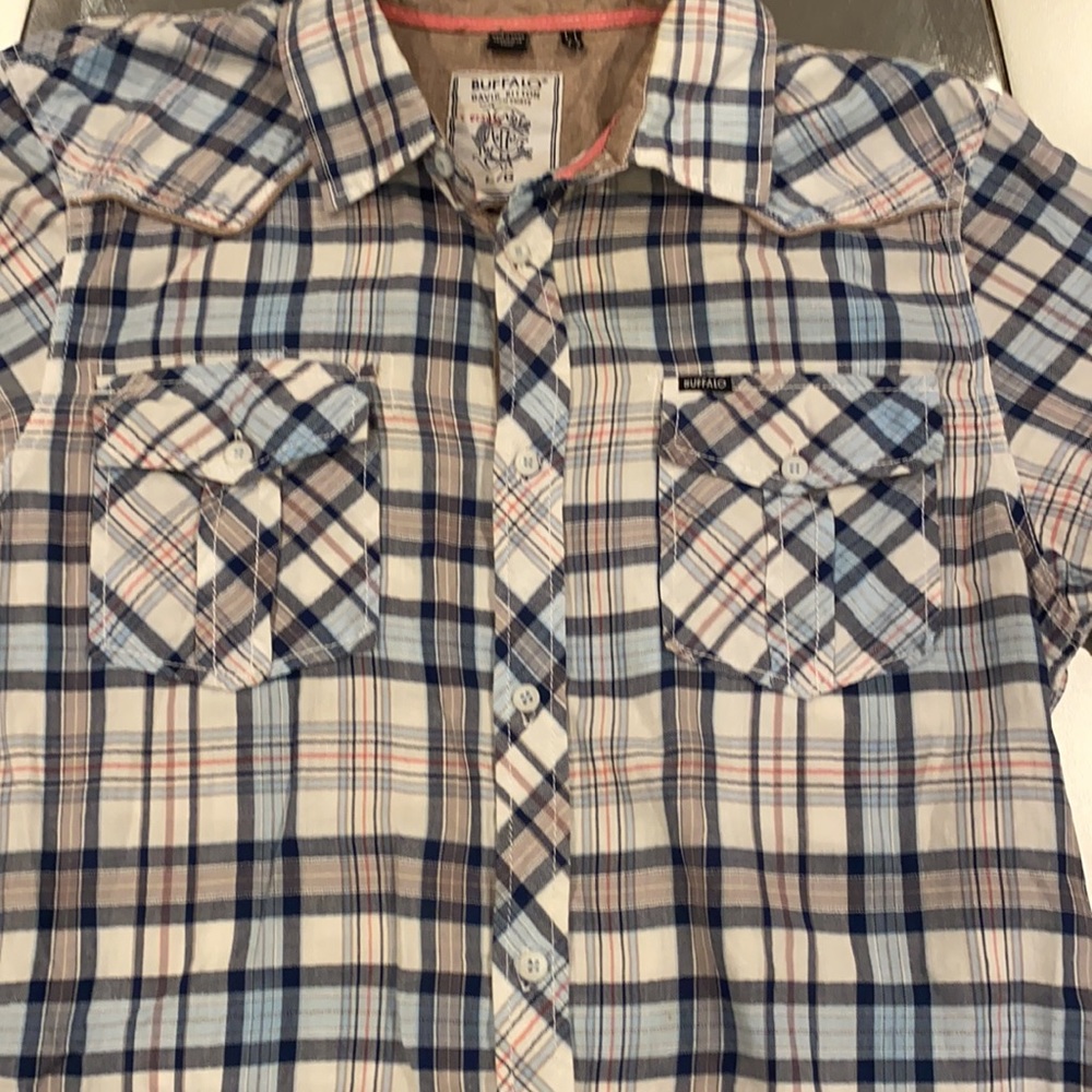 Buffalo David Bitton Large Button Down Ss - image 3
